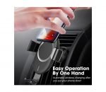 ⁦شاحن لاسلكي وحامل للهاتف متوافق مع السيارة متوافق مع جميع الهواتف التى تشحن لاسلكي - PL130 - أسود⁩ - الصورة ⁦3⁩