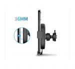 ⁦شاحن لاسلكي وحامل للهاتف متوافق مع السيارة متوافق مع جميع الهواتف التى تشحن لاسلكي - PL130 - أسود⁩ - الصورة ⁦7⁩