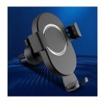 ⁦شاحن لاسلكي وحامل للهاتف متوافق مع السيارة متوافق مع جميع الهواتف التى تشحن لاسلكي - PL130 - أسود⁩ - الصورة ⁦10⁩