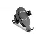 شاحن لاسلكي وحامل للهاتف متوافق مع السيارة متوافق مع جميع الهواتف التى تشحن لاسلكي - PL130 - أسود