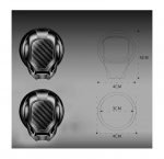 ⁦غطاء زر تشغيل واطفاء محرك السيارات من المعدن - XV05 - اسود⁩ - الصورة ⁦8⁩