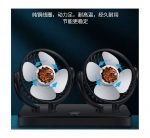 Car fan with child-safe design, double head, 360-degree rotation, powerful and quiet, works on car lighter - 3R-3009 - Image 6