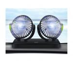 Car fan with child-safe design, double head, 360-degree rotation, powerful and quiet, works on car lighter - 3R-3009 - Image 12