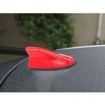 Ariel fin with transmitter booster to boost the radio signal for all cars - AT01 - Red