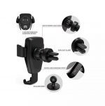 ⁦شاحن لاسلكي وحامل للهاتف متوافق مع السيارة متوافق مع جميع الهواتف التى تشحن لاسلكي - PT01 - أسود⁩ - الصورة ⁦17⁩