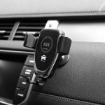 ⁦شاحن لاسلكي وحامل للهاتف متوافق مع السيارة متوافق مع جميع الهواتف التى تشحن لاسلكي - PT01 - أسود⁩ - الصورة ⁦19⁩