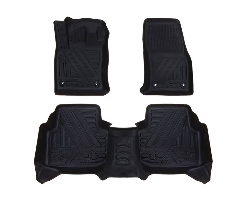 ulgijhlo (1) New shape 9D pedal for Skoda KAROQ 2020 (3 pieces) / Black Color - Image 1