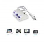 Lighter Power Adapter 3 Port & 2 USB Charging outputs - FB200 - White - Image 7
