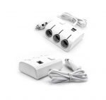 Lighter Power Adapter 3 Port & 2 USB Charging outputs - FB200 - White - Image 10
