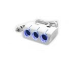 Lighter Power Adapter 3 Port & 2 USB Charging outputs - FB200 - White
