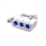 Lighter Power Adapter 3 Port & 2 USB Charging outputs - FB200 - White