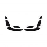 Sticker for car seat adjustment button For Mercedes New E Class 2016-2019 / Black Color