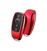 car key cover For Mercedes E Class 2020-2021 / Red Color