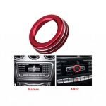 Cover Cassette volume level For Mercedes C 2008-2014 / Red Color
