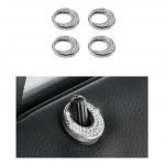 غطاء قفل باب السيارة لمرسيدس  ML 2016-2019  ( 4 قطع ) / لون فضي