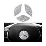 An accessory to decorate the steering wheel logo suitable for Mercedes GLE 2020 / Silver Color