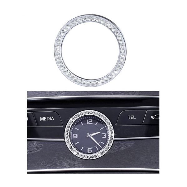 اطار ساعة السيارة لمرسيدس New E Class 2016-2019 / لون فضي