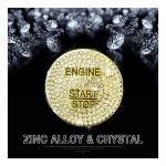 غطاء ازرار تشغيل المحرك لمرسيدس  ML 2016-2019 / لون ذهبي