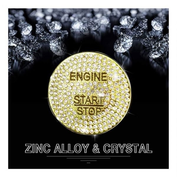 Engine start button cover For Mercedes GLA 2016-2019 /  Gold Color