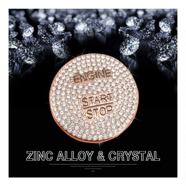 Engine start button cover For Mercedes GLA 2016-2019 /  Rose Gold Color