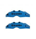 Brake Caliper Pads Cover two pieces, 3D, sports Decor, brake decoration Large 18 inch & above - 21-5 - Blue color - Image 4