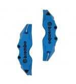 Brake Caliper Pads Cover two pieces, 3D, sports Decor, brake decoration Large 18 inch & above - 21-5 - Blue color - Image 3