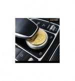 ⁦غطاء لزرار المالتي ميديا لمرسيدس   C Class 2016-2019  /  لون ذهبي⁩ - الصورة ⁦6⁩