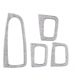 Control buttons frame for windows and car mirrors For Mercedes C 2015-2018 ( 4 Pieces )