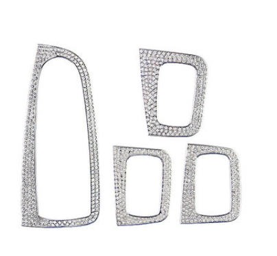 Control buttons frame for windows and car mirrors For Mercedes New C Class 2016-2019 ( 4 Pieces )  / Silver Color