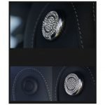 Cover for the headrest control button For Mercedes New E Class 2016-2019 ( 4 Pieces ) / Silver Color