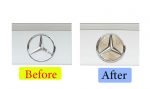 Accessory to decorate the rear Mercedes logo For Mercedes E Class 2016-2018  /  Gold Color - Image 2