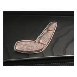 غطاء أزرار التحكم بمقعد السيارة  لمرسيدس  New E Class 2016-2019 ( 6 قطع ) / لون روز جولد