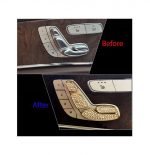 Cover car seat control buttons For Mercedes C 2019-2020 ( 7 Pieces ) / Gold Color - Image 3
