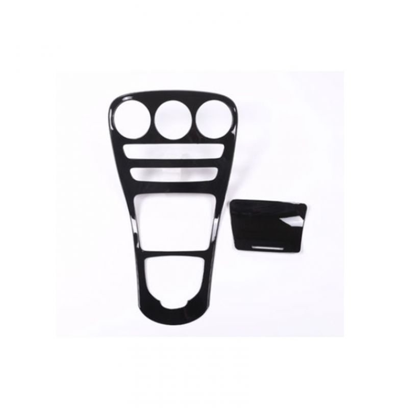 WeChat-Screenshot_20211221101245 Center console cover For Mercedes C Class 2016-2019 / Black Color ( 2 Pieces ) - Image 1