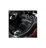 Center console cover For Mercedes C Class 2016-2019 / Black Color ( 2 Pieces ) - Image 4