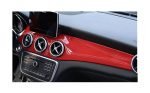 ⁦غطاء تزيين تابلوه السيارة متوافق مع سيارات مرسيدس GLA - CLA - A-class - B-class من موديل 2016 الى 2019 - لون احمر⁩ - الصورة ⁦2⁩