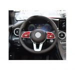 Cover for the control buttons in the car wheel For Mercedes  A Class 2020 / Red Color - Image 2