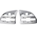 Cover for the control buttons in the car wheel For Mercedes  A Class 2020 /  Silver Color