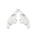 Cover Steering wheel paddles are compatible with Mercedes with shift paddles From Model 2015 To 2021 / Silver Color