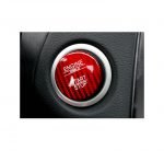 Engine start button cover For Mercedes New C Class 2016-2019 /  Red Carbon Color - Image 3