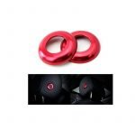 ⁦غطاء زر التحكم في مسند الرأس لمرسيدس   New C Class 2016-2019 ( 2 قطع ) / لون احمر⁩ - الصورة ⁦4⁩