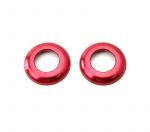 ⁦غطاء زر التحكم في مسند الرأس لمرسيدس   New C Class 2016-2019 ( 2 قطع ) / لون احمر⁩ - الصورة ⁦5⁩