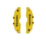 Brake Caliper Pads Cover two pieces, 3D, sports Decor, brake decoration Large 18 inch & above - 21-5 - Yellow color