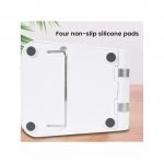 Desktop Foldable Stand For Mobile and Tablet - Q009 - White - Image 4