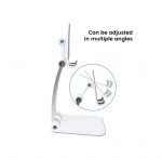 Desktop Foldable Stand For Mobile and Tablet - Q009 - White - Image 6