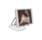 Desktop Foldable Stand For Mobile and Tablet - Q009 - White - Image 7