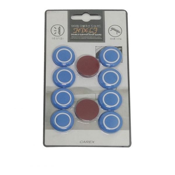 Car Door Protection 8 Pieces Bumper anti-shock and scratches for all Cars - 6120 - Blue