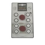 طقم صدادات حماية باب السيارة 8 قطع مضادة للصدمات والخدوش يناسب كل انواع السيارات – 6120  – لون ابيض