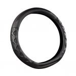 Leather Car Steering Wheel Cover - CW10 - Black