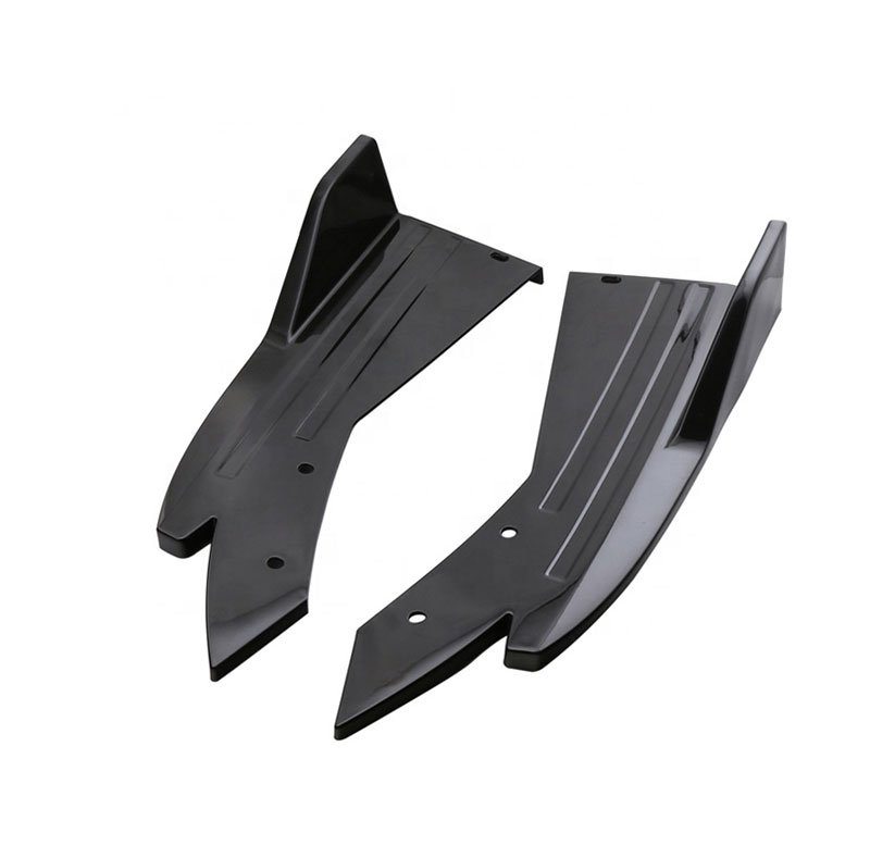 dfhdftghtd (4) Rear Bumper lip wiper 2 Piece - SP-03 - Black - Image 1